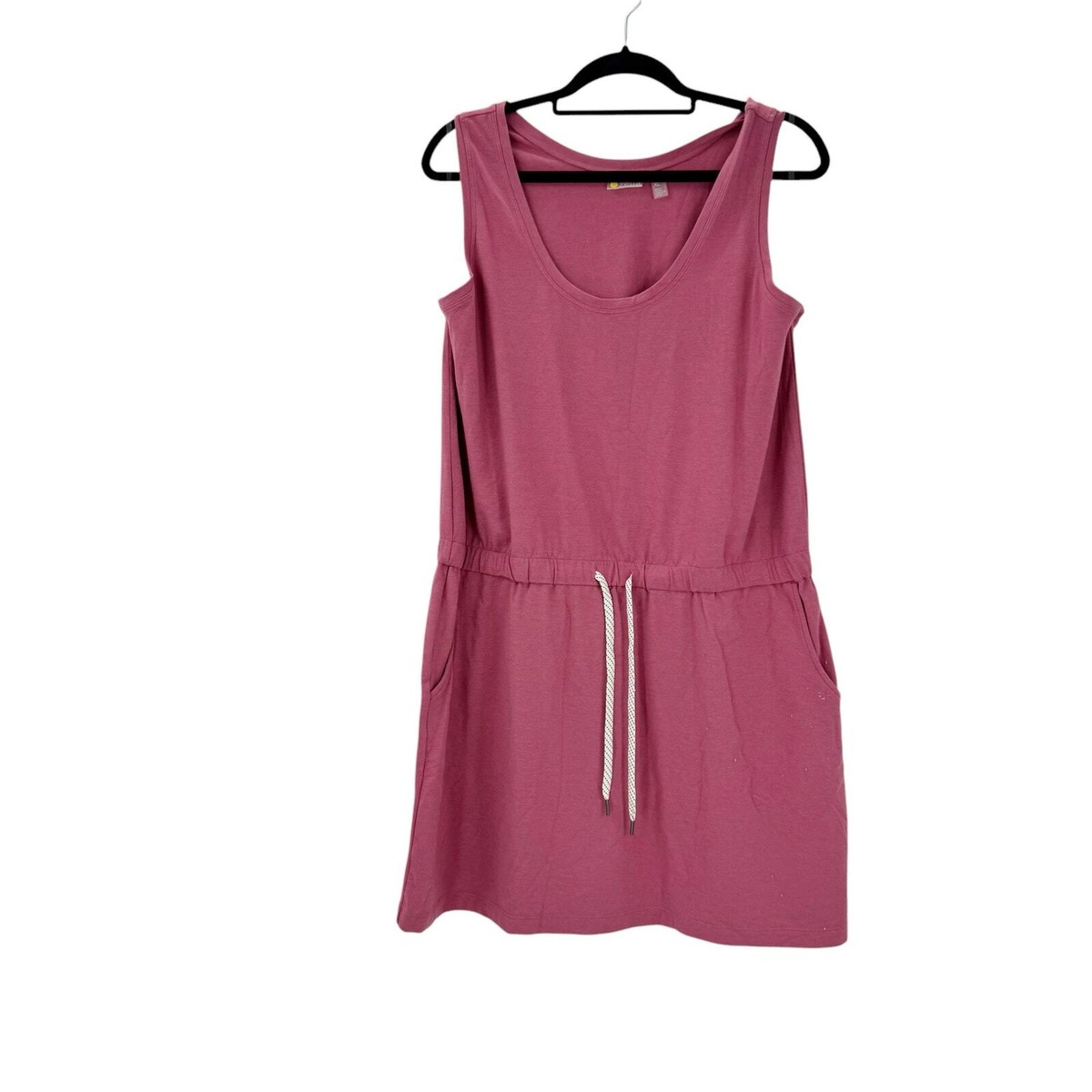 zella gwen ponte knit tank dress ZELLA Gwen Ponte Knit Tank Dress Sporty Charcoal XL Sleeveless Soft Golf Tennis