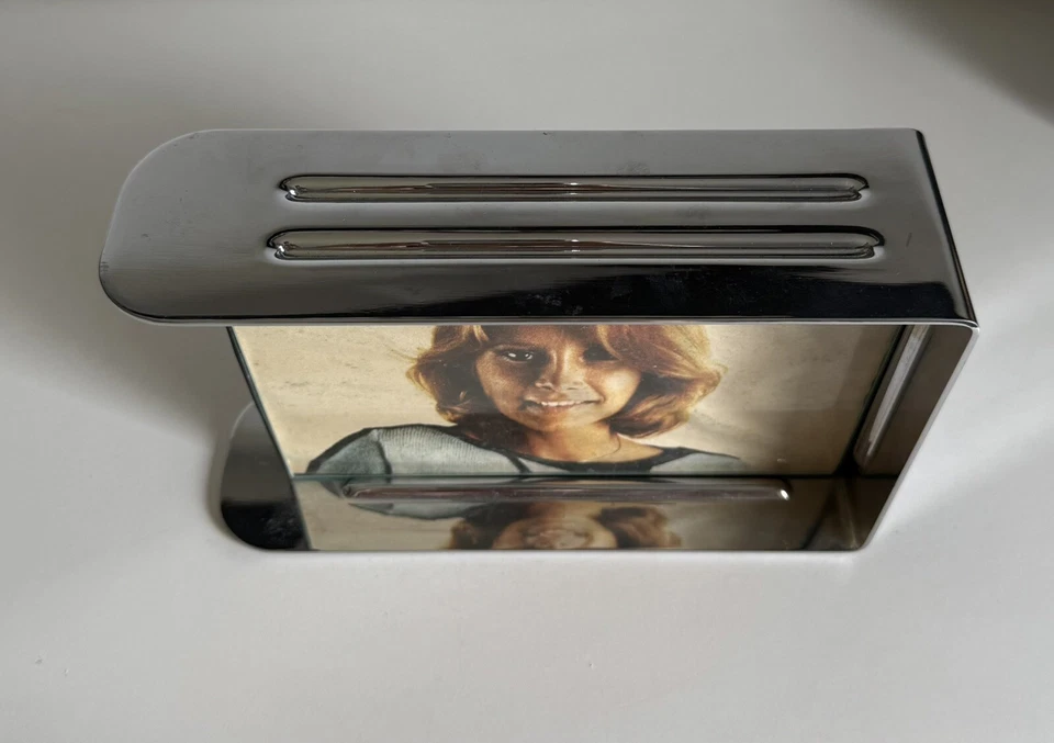 LOTTO COPPIA CORNICI PORTAFOTO GIANFRANCO FRATTINI PROGETTI VINTAGE RARE - Immagine 2 di 4