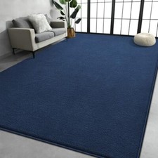 Large Area Rugs for Living Room Bedroom, 6x9 Feet Rug, 6 x 9 ft Navy Blue