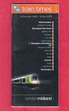 Timetable Booklet - London Midland - Wolverhampton B'ham Northampton - Dec 2008