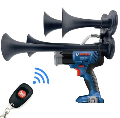 Bosch Impact Drill Train Horn with Remote Control - BossHorn: Made in USA