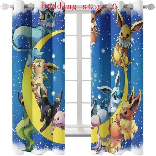 Tende Oscuranti 3D Spesse Bambini/Pokemon Pikachu Anello Termico Occhiello Superiore/Tende - Foto 53 di 93
