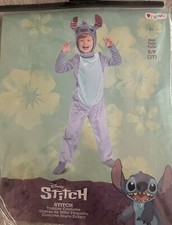 Stitch Costume for Toddlers- includes Jumpsuit Headpiece-SMALL 2T- BRAND NEW