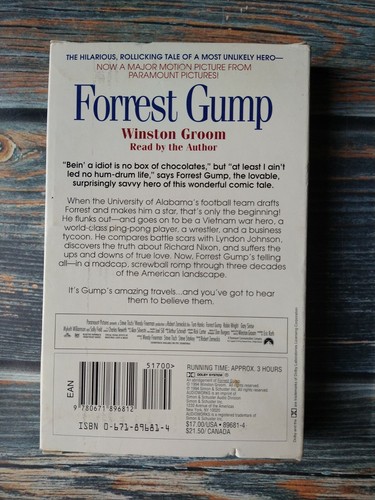 Tom Hanks is Forrest Gump Audiobook Cassette Tape Simon & Schuster - Imagen 3 de 3