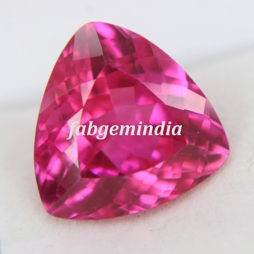 12 Ct Loose Gemstones Certified Excellent Trillion Cut Natural Pink Beryl - Picture 2 of 5