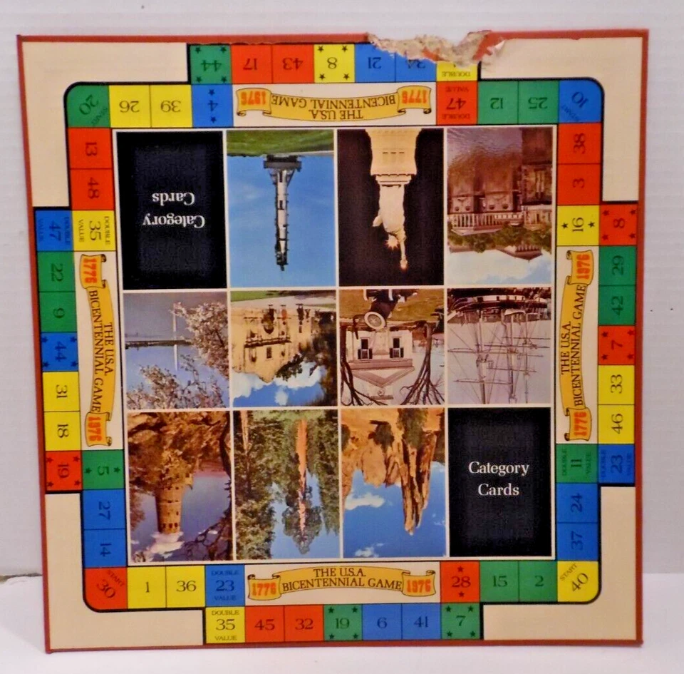 VINTAGE 1975 "1776-1976 THE U.S.A. BICENTENNIAL GAME" CADACO EDUCATIONAL GAME - Image 2 of 4