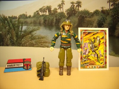 GI Joe Vintage 1988 TF DUSTY (V2) Lot ''H'', Fig, Acc, 99% COMPLETE! Hasbro 1:18