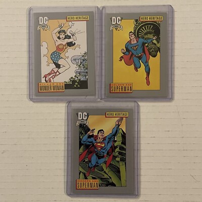 1991 DC Comics HERO HERITAGE Superman Wonder Woman #16, #18, #20 (SERIES #1)