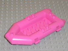LEGO Belville Boat Inflatable Zodiac Boat DkPink ref 30086 / set 5841