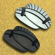 US 2 Pairs Lenses Replacement for-Oakley Whisker Polarized-Black Silver Mirror