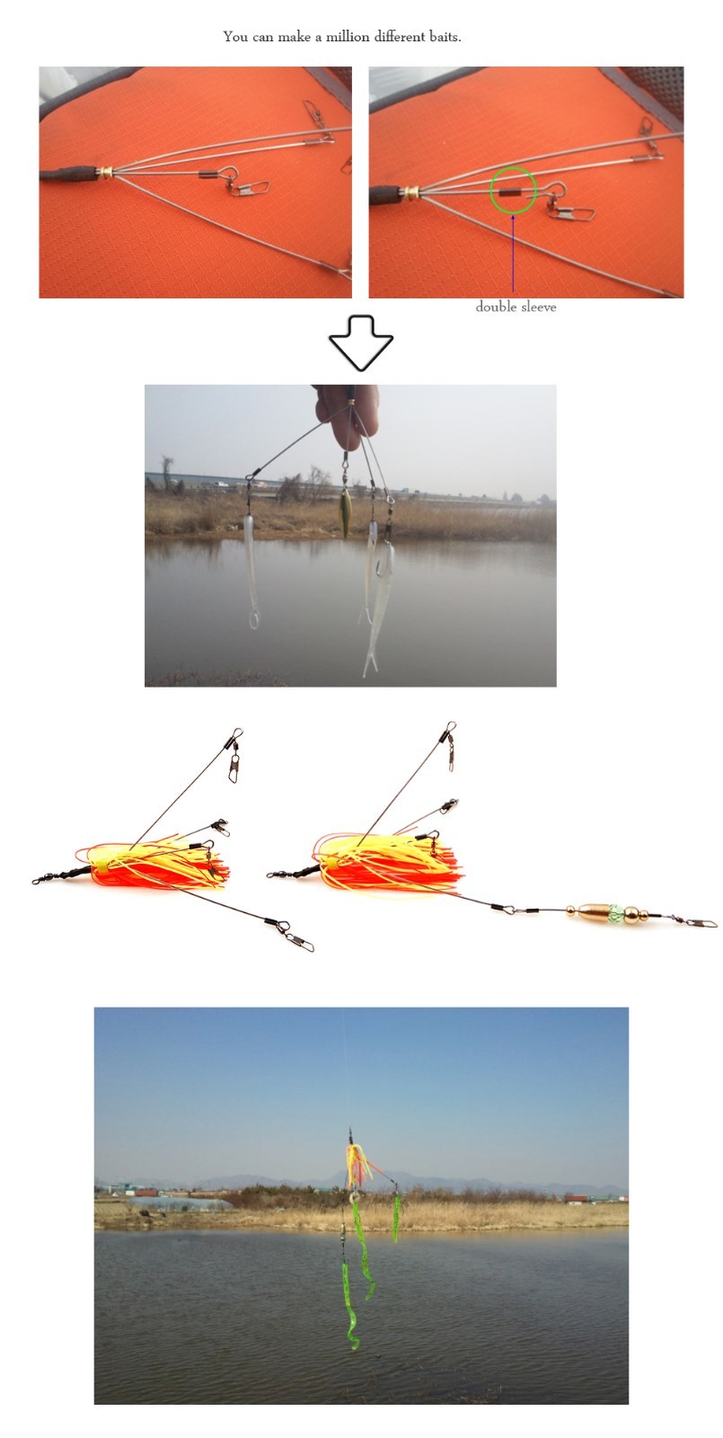 lot of 10ea Duri Fishing Finesse Umbrella (Alabama) Rig - Image 3