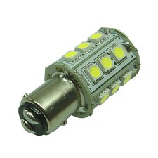 Image of BAY15D 24SMD 12v 24v (10-30v) DC 4.8W Cool White LED Bulb Caravan Boat 2002
