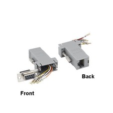 10PCS DB9 Female to RJ45 8P8C Female Modular Adapter Convert Serial Connection