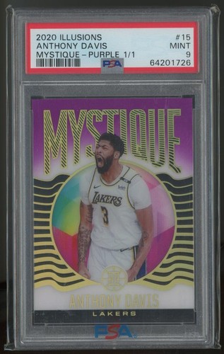 2020 Panini Illusions Basketball Purple Anthony Davis #15 PSA 9