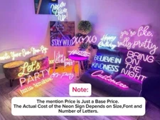 Free Design Personalized Custom Neon Signs Night Light Beer Bar Wall Art Decor