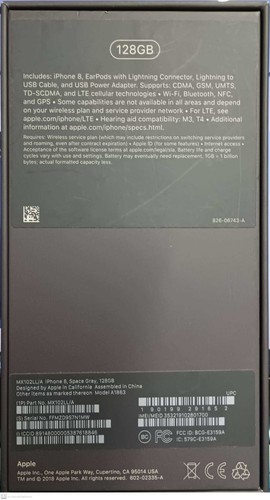 Original Apple Empty Box iPhone 8 Space Gray - 第 2/3 張圖片