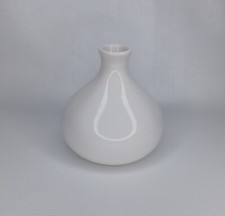 White Ceramic Flower Vase Bud Vase Chic Modern Clean Lines