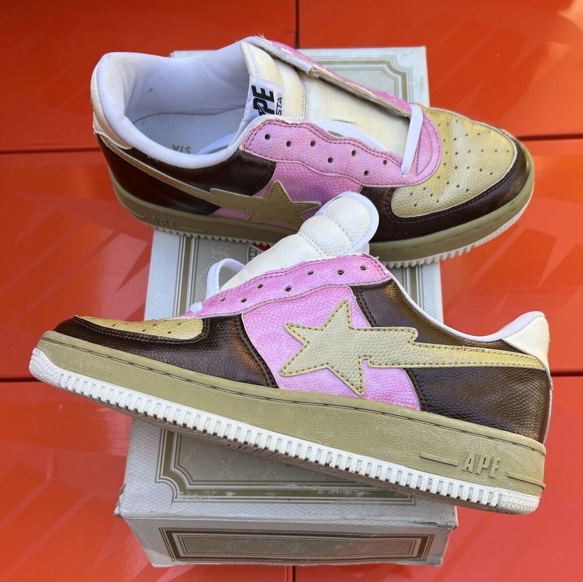 A BATHING APE BAPE STA LOW FS-001 COFFEE/BROWN Sz10 Used | eBay A BATHING APE BAPE STA LOW FS-001 COFFEE/BROWN Sz10 Used | eBay