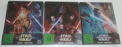 STAR WARS EPISODE 7-9 2-DISC BLU-RAY STEELBOOK SET OVP SEALED DIE LETZTEN JEDI
