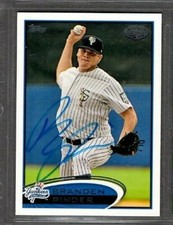 2012 Topps #184 Branden Pinder Staten Island Yankees signed autographs (G51)