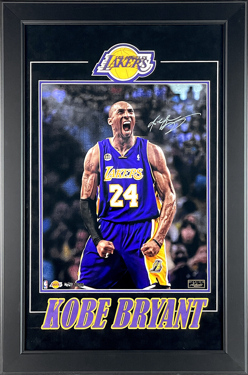 Kobe Bryant Autographed Los Angeles Lakers Iconic 16x20