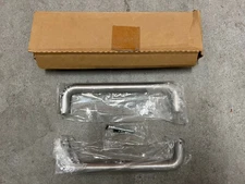 Trimco 1195-3 630 Straight 12" CTC x 1" Diam Round Door Pull - Satin Stainless S