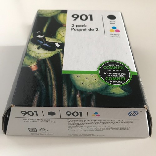4/2023 Genuine HP 901 Black and Tri-color Ink Cartridges Combo Pack CN069FN OEM - Picture 4 of 4