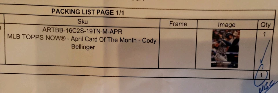 2019 TOPPS NOW MLB APRIL CARD OF THE MONTH #M-APR CODY BELLINGER HISTORIC START! - Image 3 of 4