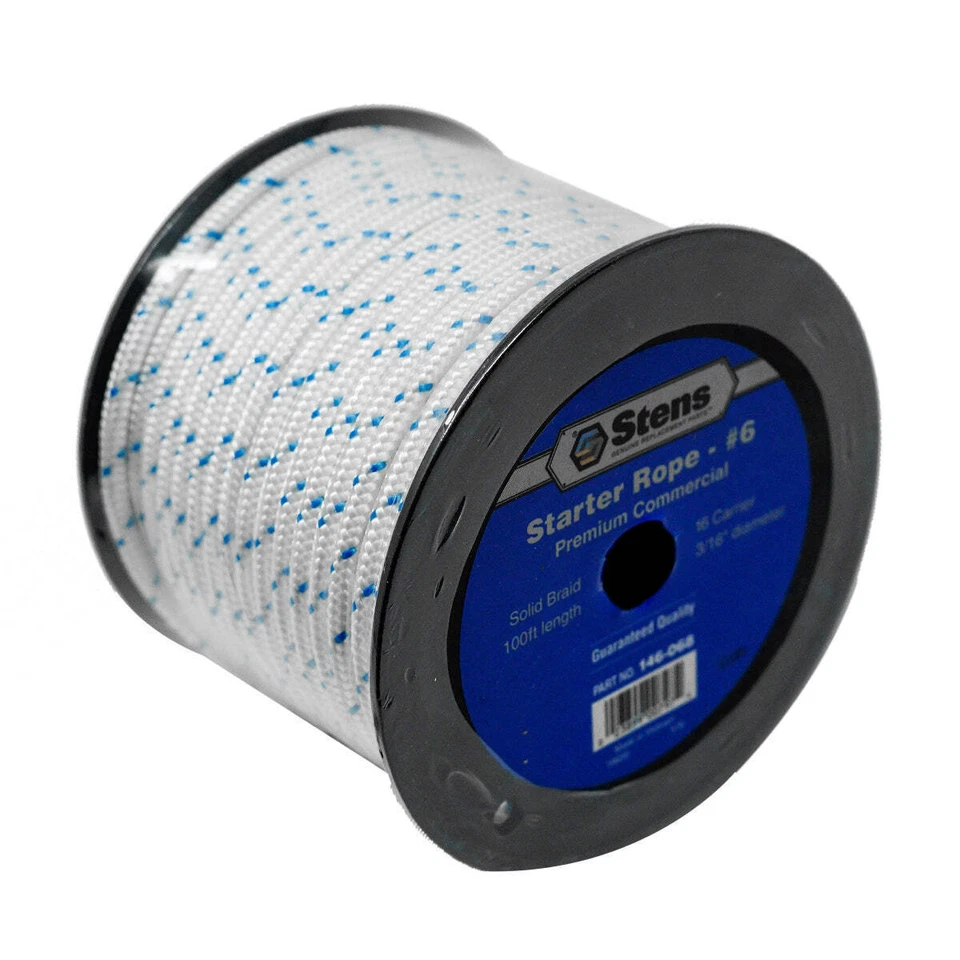 Stens Heavy Duty #6 Solid Braid Starter Rope 100 ft. 3/16-inch I.D. Foto 2 de 2