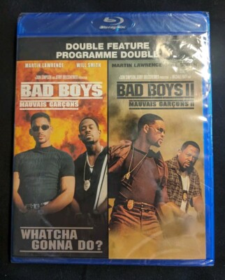 Bad Boys / Bad Boys 2 II Double Feature Blue Ray DVD Will Smith Martin Lawrence