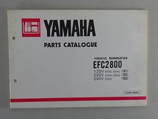 Parts Catalog Yamaha Generator EFC2800 7R1/7R2/7R3 from 02/1981