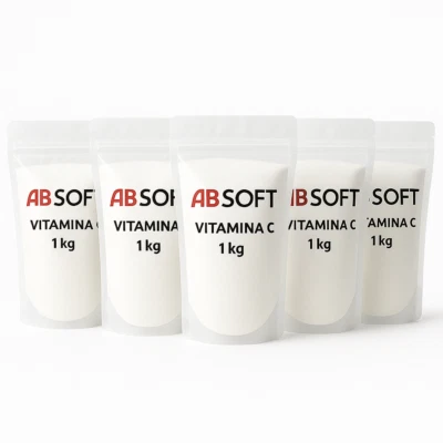 DTP-SOFT 5kg 100% Vitamin C Pulver 5 kg Reine L-Ascorbinsäure VEGE 5x 1kg