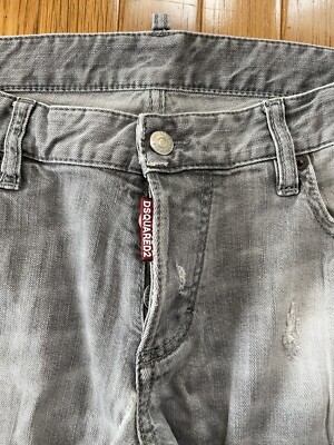 mens dsquared2 jeans size EU 50 light grey wash Skinny Jean mens dsquared2 jeans size EU 50 light grey wash Skinny Jean