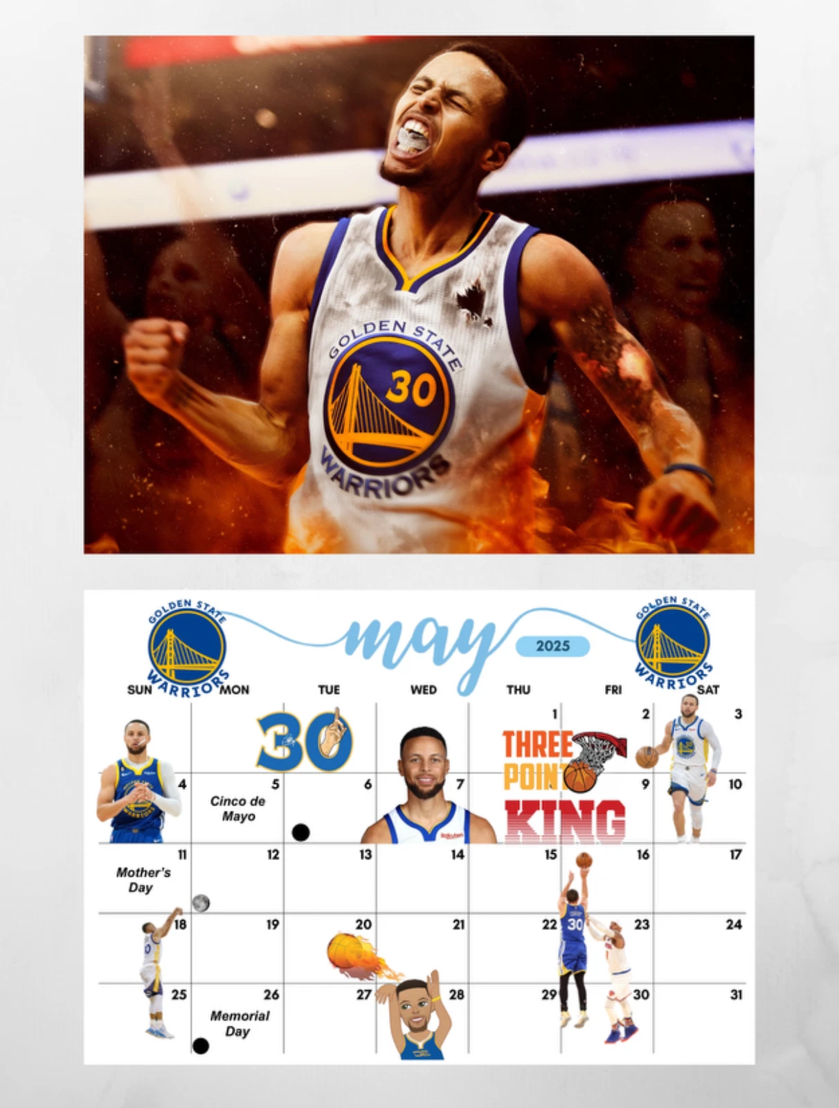NBA Legends Wall Calendar 2026