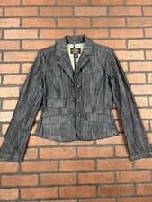 Vintage Women s Ralph Lauren Polo Jeans Company Blue Denim Blazer Small