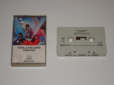 KOOL & THE GANG CELEBRATE! DE-LITE RECORDS 1980 CASSETTE TAPE DCR4-9518