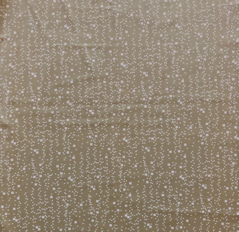 3 yardas blanco abstracto nevada sobre oro muy claro 100% algodón Lonni Rossi Foto 3 de 4