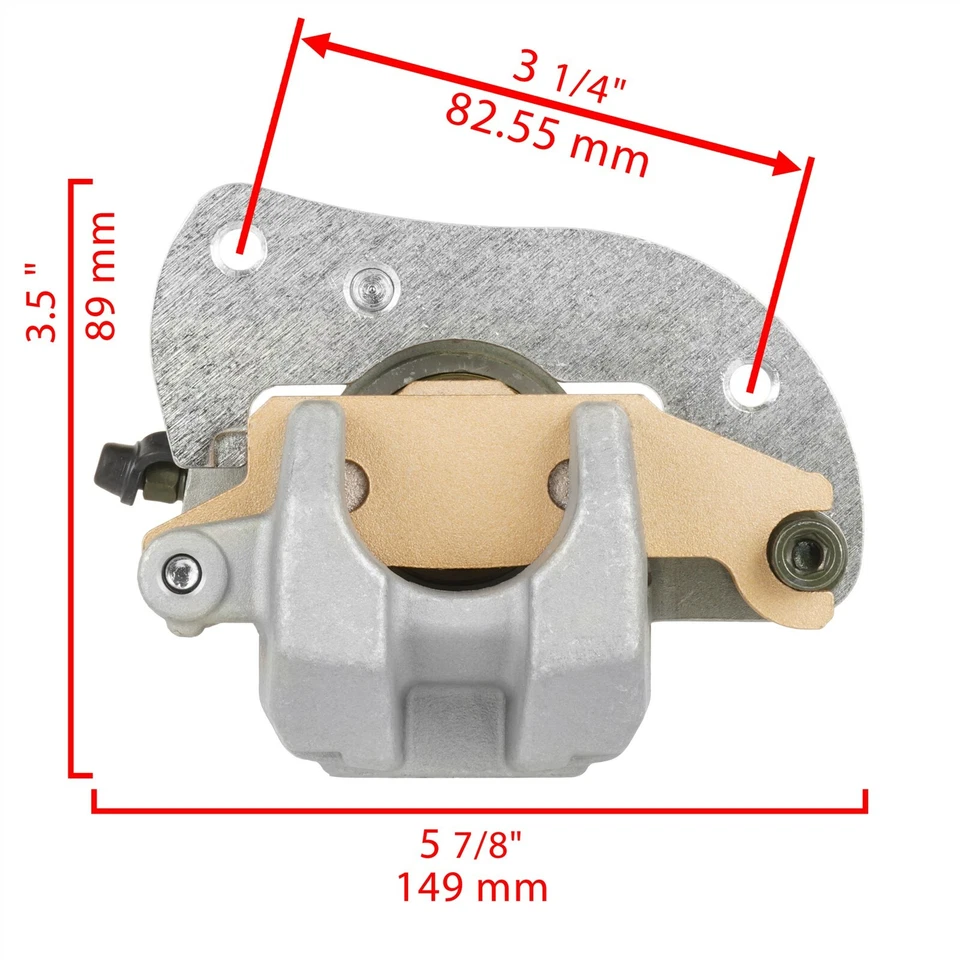 Front Left Right Brake Disc Rotor w/ Caliper for Yamaha Kodiak 700 YFM700K 16-24 — 第 4/4 张图片