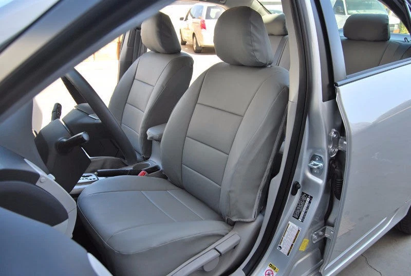 IGGEE S.LEATHER CUSTOM FIT SEAT COVERS FOR TOYOTA COROLLA 2009