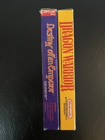 Lot of 2 NES RPG box games with manuals. Destiny of an Emperor & Dragon Warrior