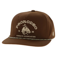 Hooey "Prorodeo" Brown Gold Trucker Cap 2565T-BR
