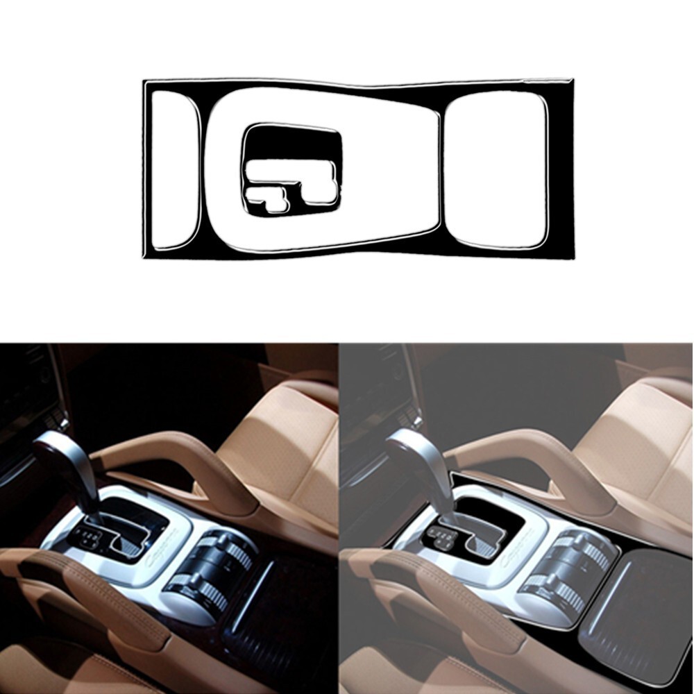 2X Gloss Black Automatic Gear Panel Trim For Porsche Cayenne Sport Suv 2003-2010