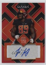 2022 Wild Card Mania Square Red Rainbow Jelani Woods Rookie Auto RC 1p1r. rookie card picture