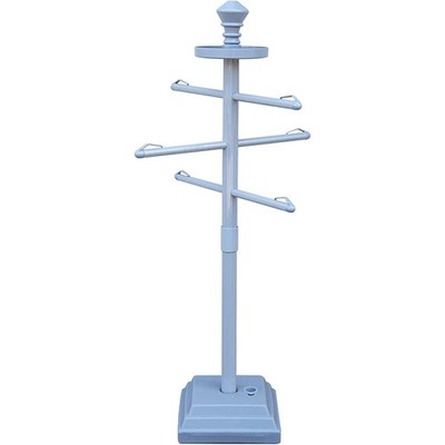 Swimline Hydrotools 89033 Premium Standing Poolside Valet Towel Rack Adjustable