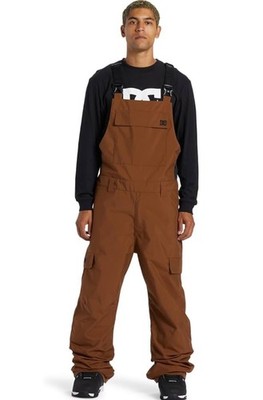 DC Docile Snowboard Bib Pants - Men s XL - Bison Brown (Excellent Condition)