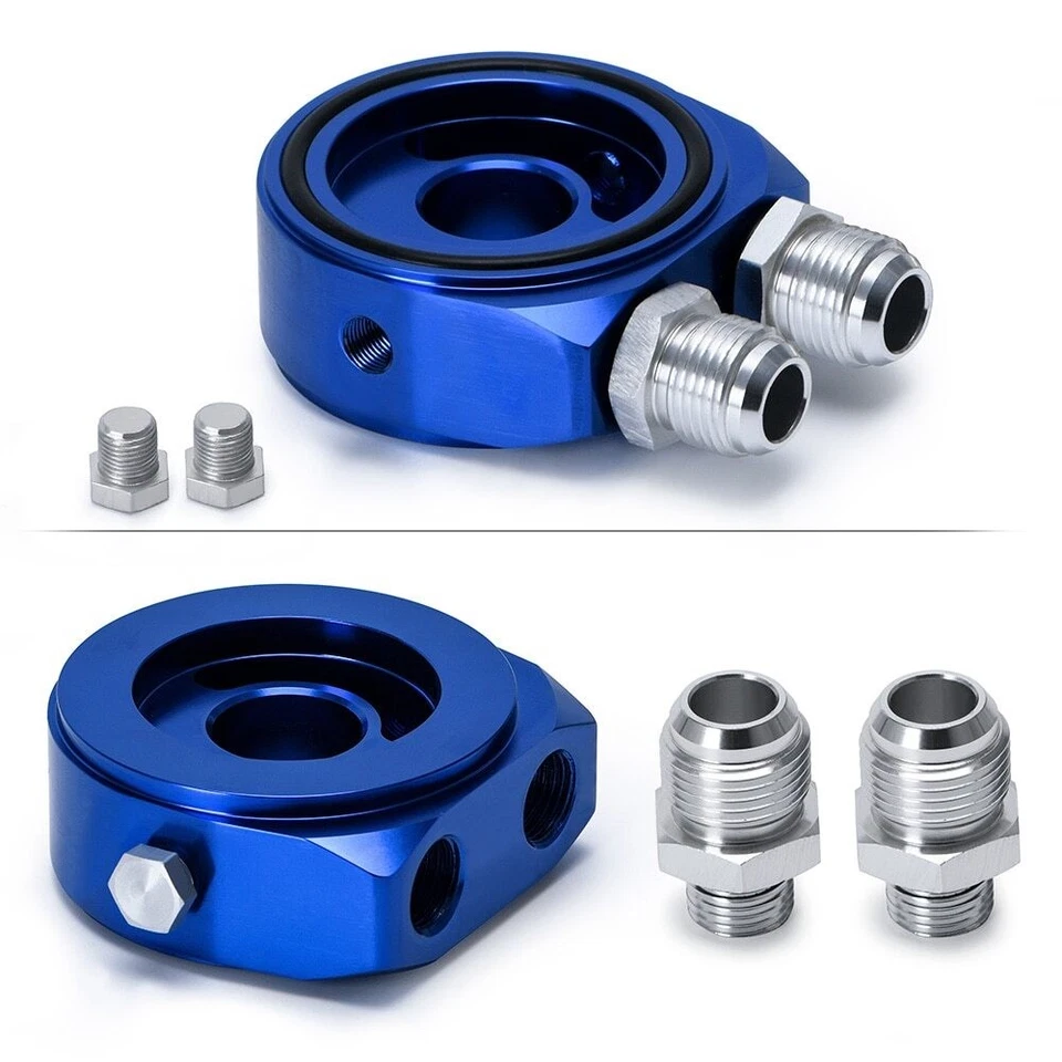 Oil Cooler Filter Sandwich Plate Adapter Kit AN10 M20 X 1.5 3/4" 16 UNF 1/8 NPT - Image 4 of 4