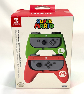 PDP Nintendo Switch Super Mario Pro Player Mario Luigi Joy-Con Grips New Sealed