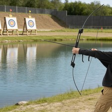 Folding Bow Set, Folding Bow And Arrow Set For Hunting, Target Shooting