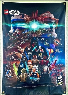 Lego Star Wars Banner 20th Anniversary Clone Wars Display Cloth