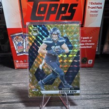 Yellow Reactive Mosaic Football Cooper Kupp Prizm #60 Seattle Seahawks 2025